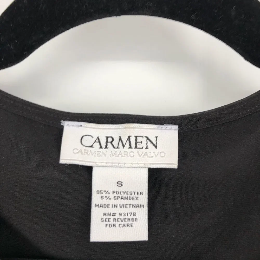 CARMEN MARC VALVO Cold Shoulder 3/4 Sleeve Top‎ - Picture 4 of 4